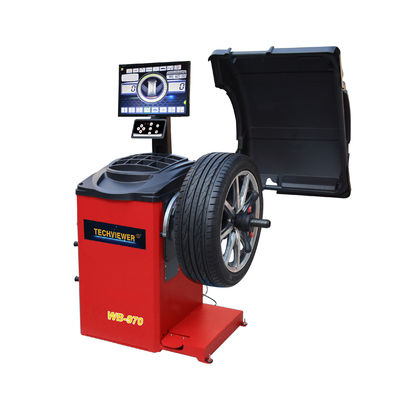 ποιότητας  Low  Speed 140RPM 28" rim Auto Wheel Balancing Machine Vertical Type εργοστάσιο