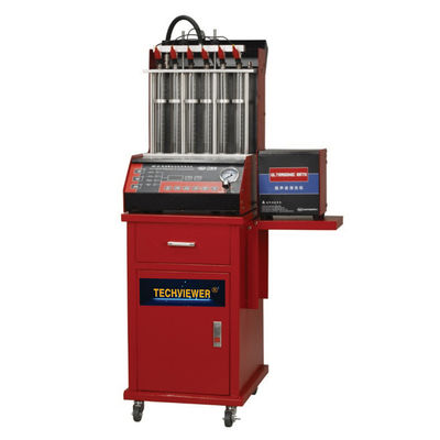 ποιότητας  Ultrasonic Auto Fuel Injector Tester And Cleaner 6 Nozzle For Vehicle εργοστάσιο